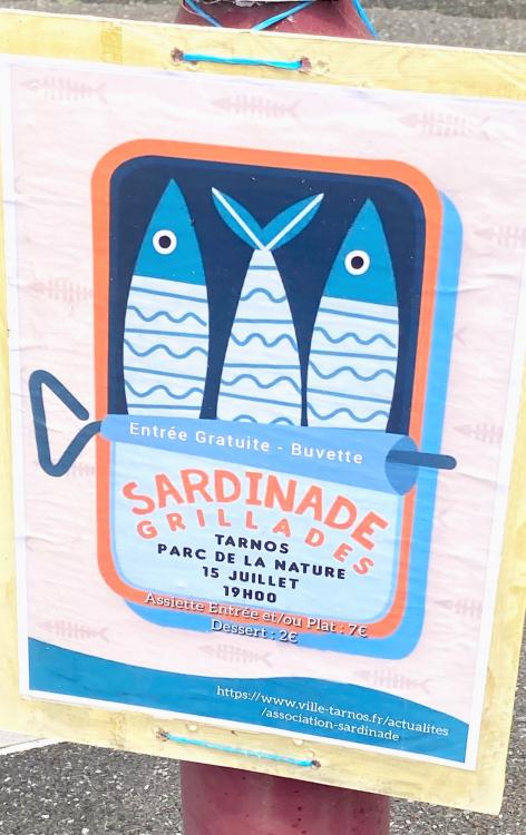Affiche Sardinade Tarnos 2023