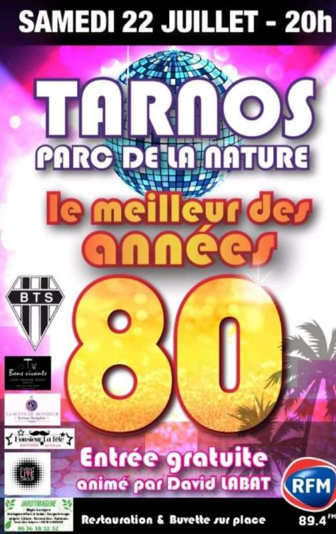 Soirée années 80 90 2000 Tarnos 2023 AST Football