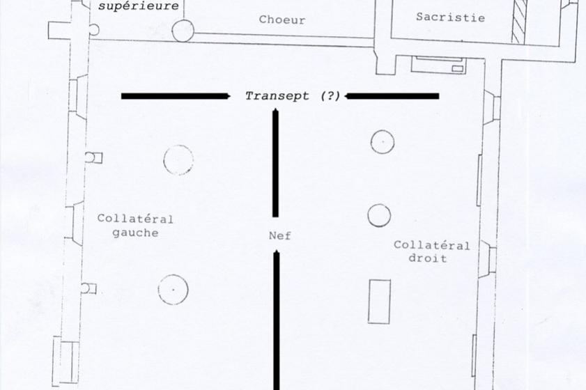 Plan de l'église saint-vincent