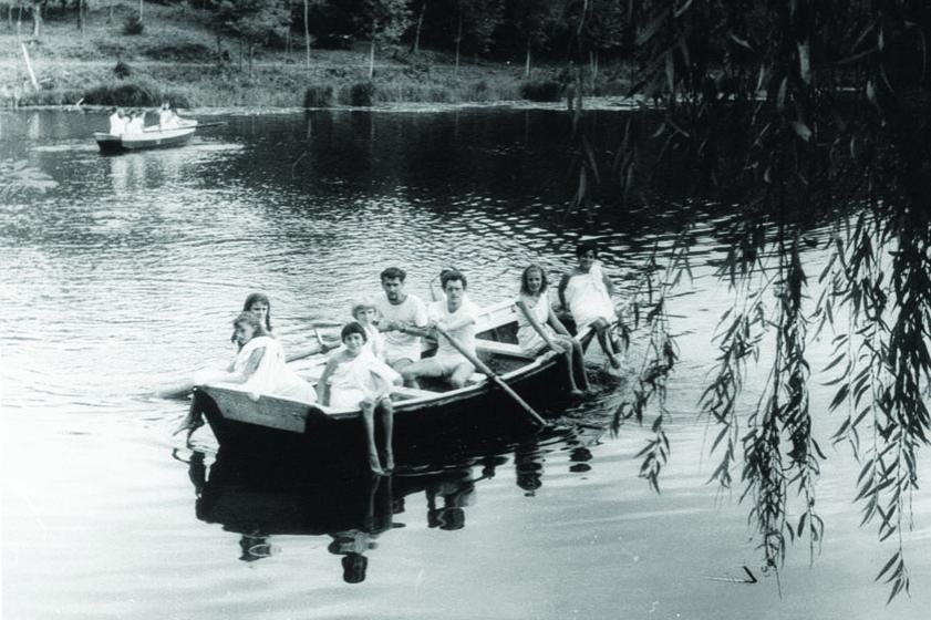 Promenade en barque sur le lac. Non daté, Prêt de Madame Sanz-Allen 