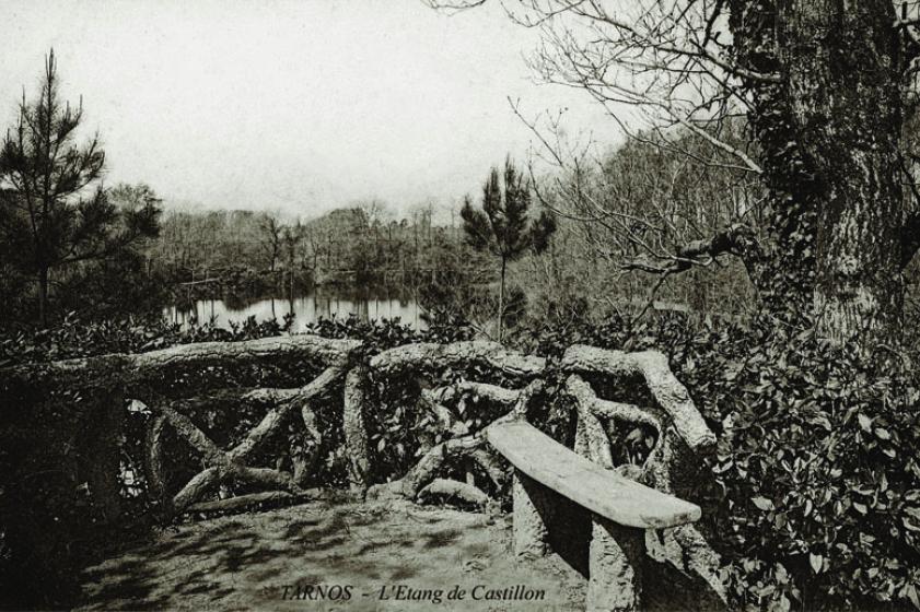 Le belvédère offrait une vue imprenable sur le lac. 1929, Ville de Tarnos 