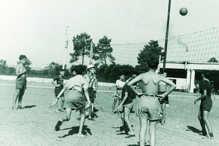  Les sports collectifs sont à l'honneur, ici le volley-ball 