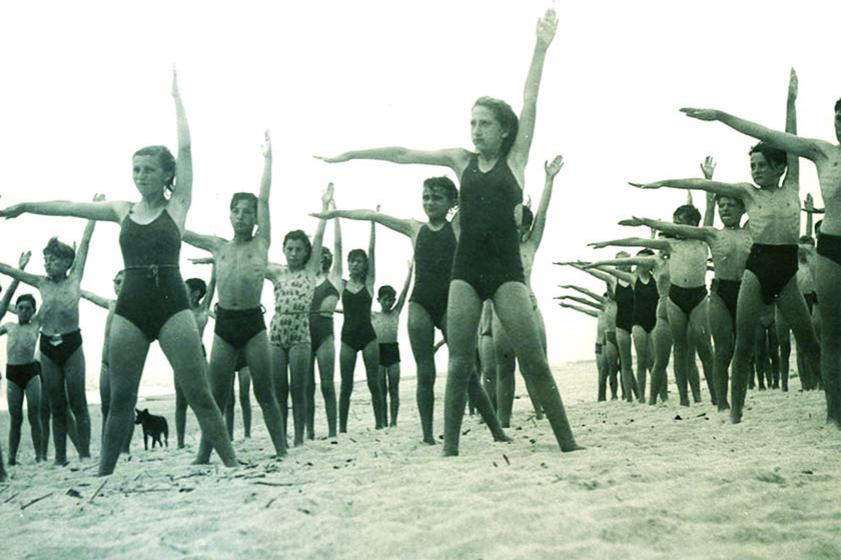 Même sur la plage, le sport reste présent !