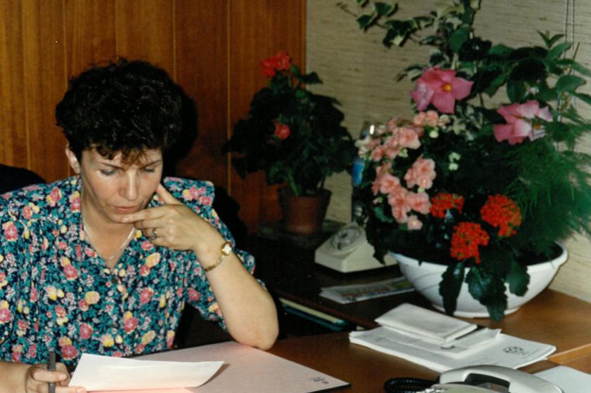 Pierrette Fontenas en 1991. Ville de Tarnos