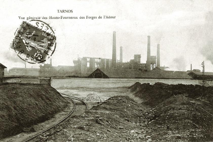 Vue générale des Hauts Fourneaux des Forges de l'Adour. 1911, Ville de Tarnos