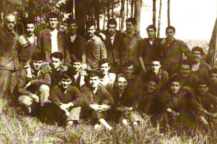 Dernier groupe d'apprentis de l'Usine des Forges. 1961, collection personnelle de Michel Sanchez