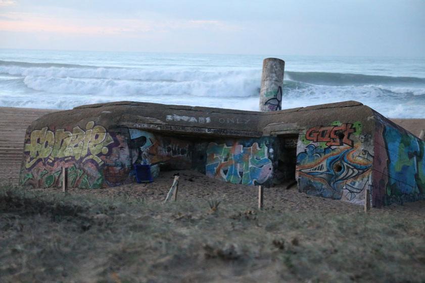 Vestiges des blockhaus. 2014, Ville de Tarnos