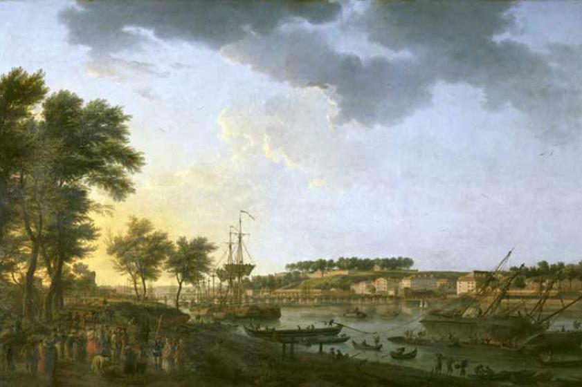 Vue du port de Bayonne depuis les Allées Boufflers, Joseph Vernet, 1752 - 1762