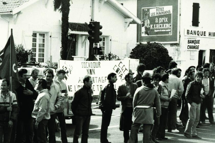 Rassemblement contre la fermeture de SOCADOUR. Sans date, Ville de Tarnos 