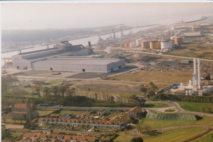 Vue aérienne du site d'implantation d'ADA. 1996, Ville de Tarnos