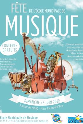 Fete de l'Ecole Municipale de Musique Dimanche 22 juin salle Maurice thorez