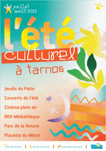 Couverture de Agenda culturel été 2025 - Publication Tarnos